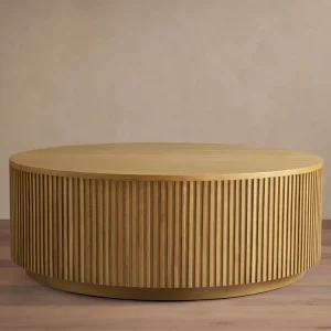 Finnley Round Wood Coffee Table Viral