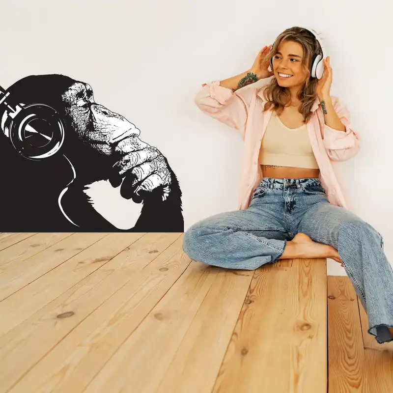 Don’t Miss Out Vinyl Wall Art Decal - Contemplative Chimp Design Wall Sticker