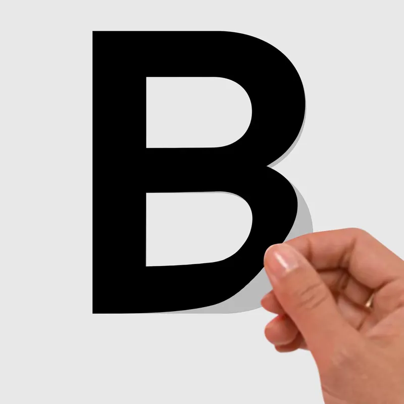 Genuine Waterproof Vinyl Letter Decals - Professional Peel and Stick Stickers