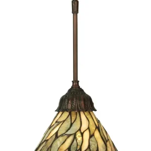 Professional Grade Meyda 8"w Willow Jadestone Mini Pendant - 50863