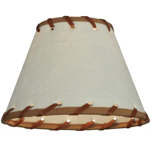 Warranty Included Meyda 6.25"w X 4.25"h Parchment & Rawhide Shade - 37252
