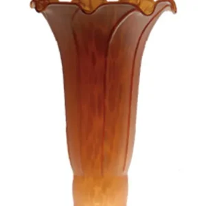 Meyda 3"w X 5"h Amber Lily Shade - 10162 Express Delivery