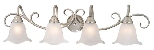 Low Price Vaxcel Bella 4L Vanity Brushed Nickel