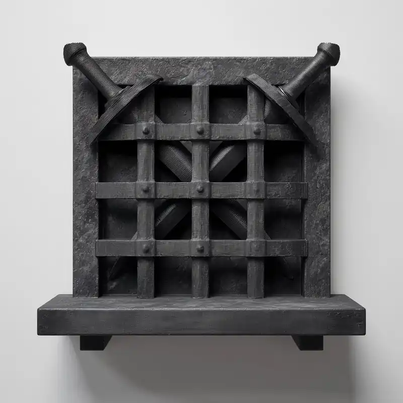 Warranty Included 3D Printed Wall Shelf with Removable Swords | Medieval Gate Fantasy Display | Decorative PLA Wall Art for Living Room, Bedroom or Game Room