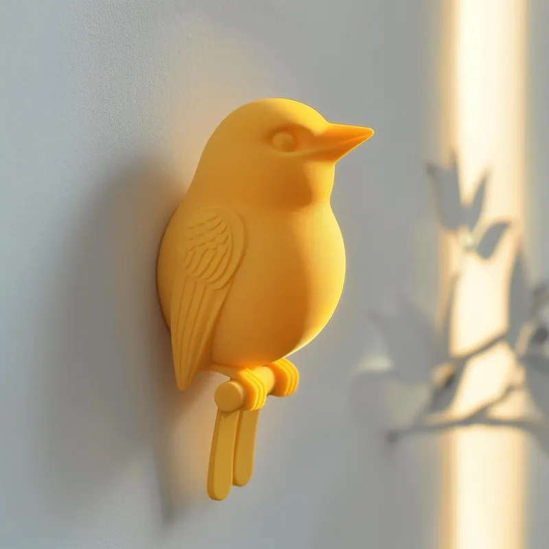 3D Printed Bird Wall Decor | Modern Minimalist Nature Inspired Design | Unique Contemporary Home Accent | Artistic 3D Printed Sculpture Free Shipping