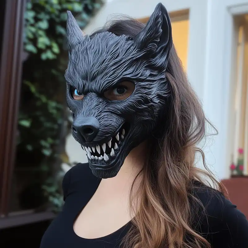 Werewolf Cosplay Mask | 3D Printed Horror Mask | Halloween Costume Mask | Scary Wolf Mask | Gift for Him | Full Face Masks Hot Picks