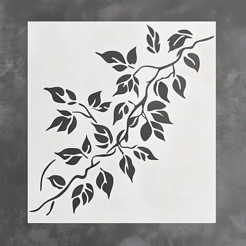 Vine Stencil | 3D Printed Leaf Stencil | Reusable Wall Ivy Painting Stencil | DIY Craft Stencil | Home Decor Stencil | Scrapbooking Stencil Bargain