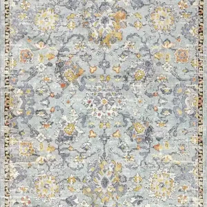Best Choice Dynamic Mabel Machine-made 4092 Aqua/multi Area Rugs