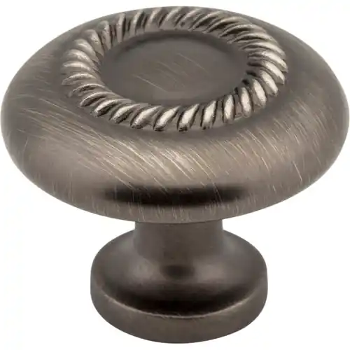 1-1/4" Diameter Rope Detailed Cypress Cabinet Mushroom Knob Latest
